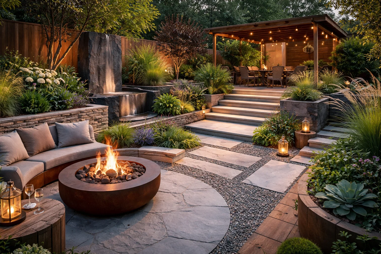 Materialien im Garten